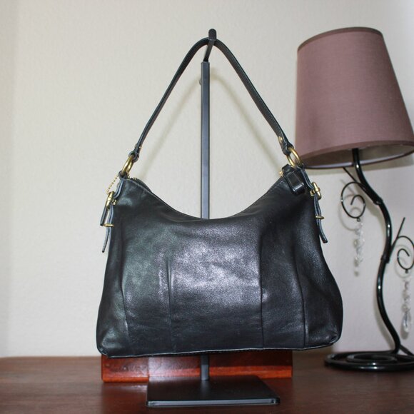 Coach Madison Leather Satchel Black EUC - Picture 2 of 10